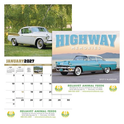 HotLine® Products Highway Memories Appointment Calendar - Stapled