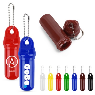Floating Promotional Keytainer With Beaded Ball Chain
