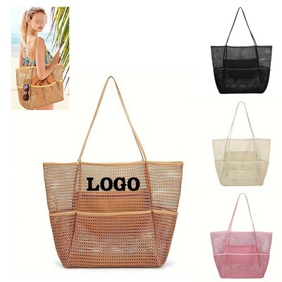 Beach Mesh Tote Bag
